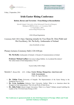 Irish Easter Rising Conference