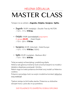 master class - Helena Dželalija