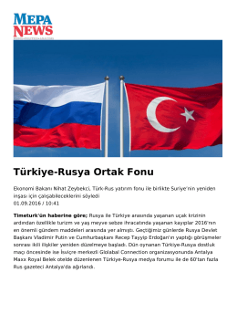 Türkiye-Rusya Ortak Fonu