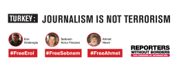 JOURNALISM IS NOT TERRORISM #FreeErol #FreeAhmet