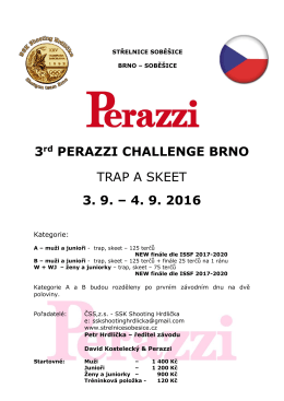 3rd PERAZZI CHALLENGE BRNO TRAP A