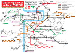 Liniennetzplan Prag gültig ab 28.08.2016