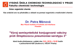 Zveme Vás na přednášku dr. Petry Ménové v pátek 16.9.2016 v 10