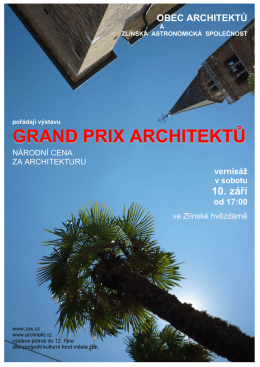 Plakát s architekturou