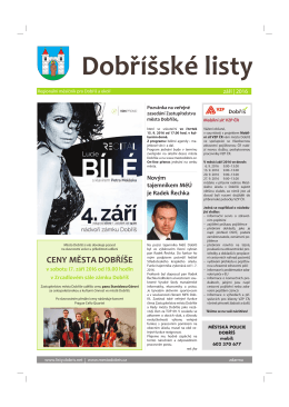 září 2016 - Dobříšské listy