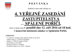 Pozvánka ZM 2016 - Město Spálené Poříčí