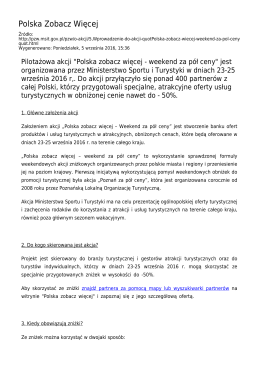Generuj PDF z tej stronie - Polska Zobacz Więcej
