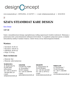 szafa steamboat kare design
