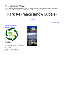 Park Rekreacji Janów Lubelski