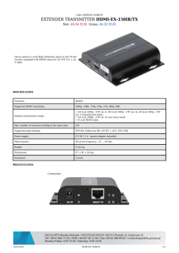 EXTENDER TRANSMITTER HDMI-EX