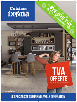 BYE-BYE TVA - Cuisines Ixina