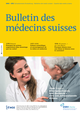 Bulletin des médecins suisses 35/2016