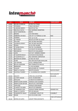 Liste des stations participantes