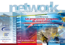 IN V ITA TIO N - Enterprise Europe Network au Luxembourg