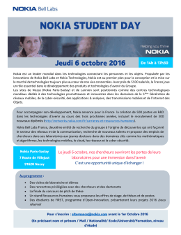 nokia student day - Université Paris Saclay