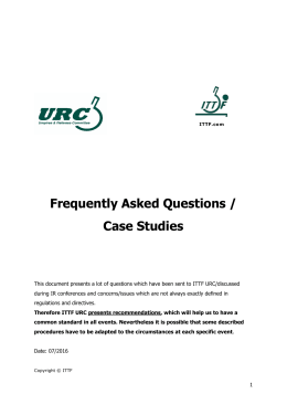 Frequently Asked Questions / Case Studies