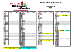 Planning Tous groupes automne 16 - Ski