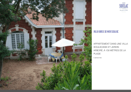 Brochure - Villa Brise de Mer Soulac