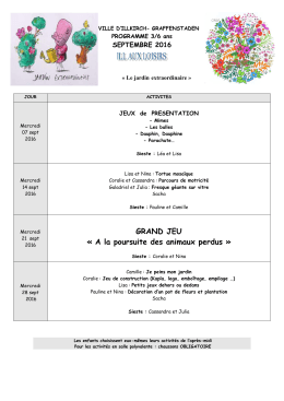 Programme 3-6 ans septembre 2016 - Illkirch