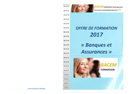 Offre RACEM Banques et Assurances 2017