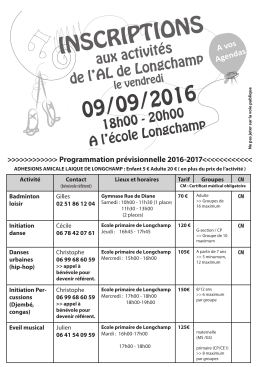 Version en PDF - Amicale Laïque Longchamp