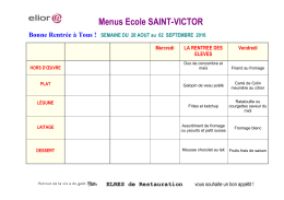 menus septembre 2016 - Ecole Saint