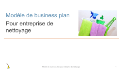 Modèle de business plan Pour entreprise de