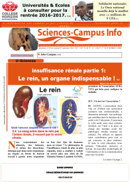Téléchargez le quotidien Sciences-campus Info n°135 vendredi 02