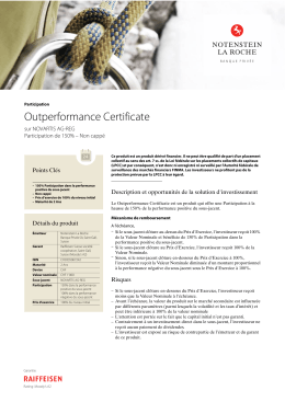 Outperformance Certificate
