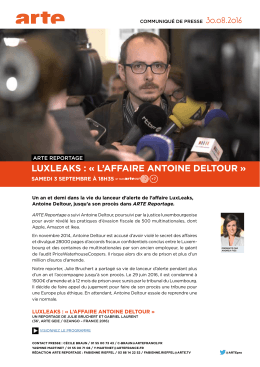 luxleaks : « l`affaire antoine deltour