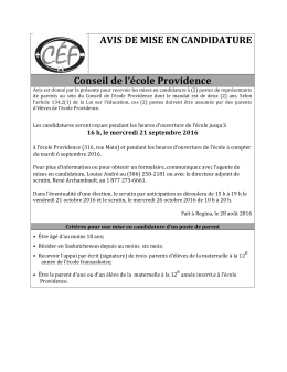 Avis de mise en candidature - Conseil des écoles fransaskoises