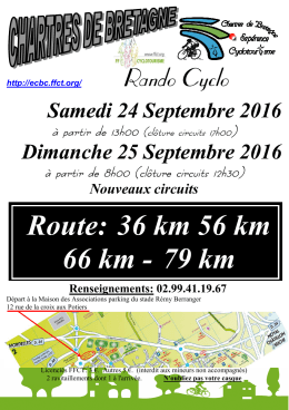 Route: 36 km 56 km 66 km - 79 km