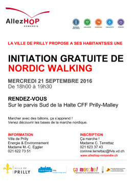 initiation gratuite de nordic walking