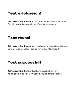 Test pdf-Installation