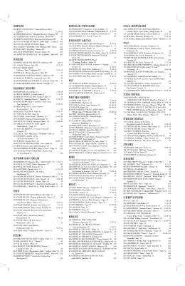 Wine List - Print Works Bistro