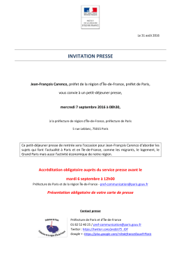 Invitation Presse petit-déjeuner presse 07092016 PDF