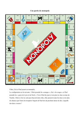 Une partie de monopoly