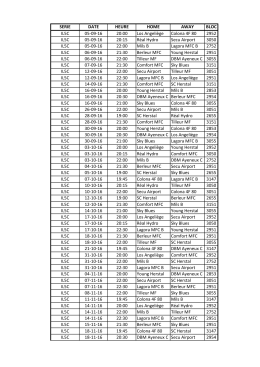 calendrier 2016-17 futsal j1 et j2 d5c