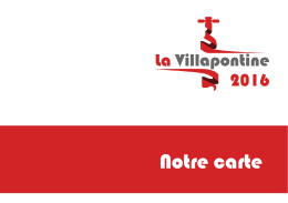 carte - La Villapontine