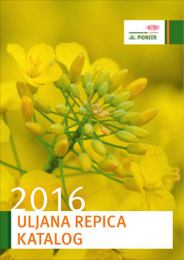 Uljana repica - katalog 2016