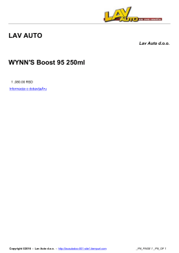 WYNN`S Boost 95 250ml