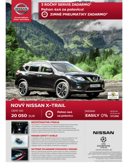 Cenník - Nissan