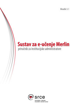 3. Uloge u sustavu za e-učenje Merlin
