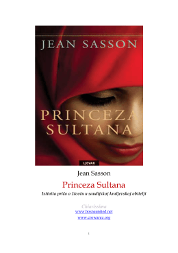 J. Sasson, Princeza Sultana