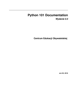 Python 101 Documentation