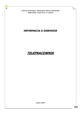 Telepracownik - Wojewódzki Urząd Pracy w Lublinie