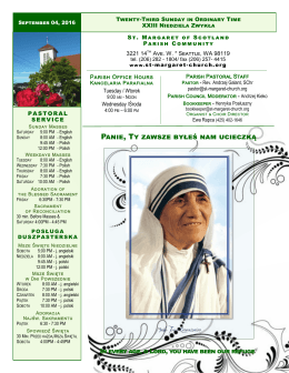 Mother Teresa Canonization - Parafia św. Małgorzaty Szkockiej w