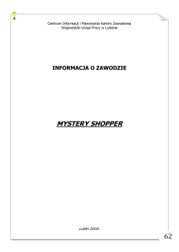 Mystery Shopper - Wojewódzki Urząd Pracy w Lublinie