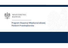 Program Ekspansji Międzynarodowej Polskich Przedsiębiorstw
