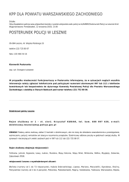 Generuj PDF - KPP dla Powiatu Warszawskiego Zachodniego